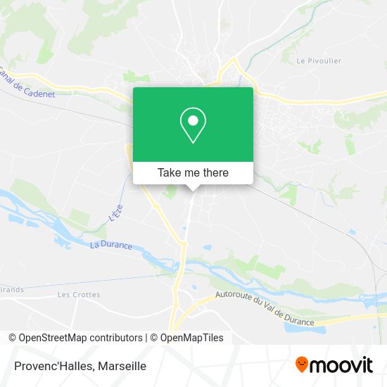 Provenc'Halles map