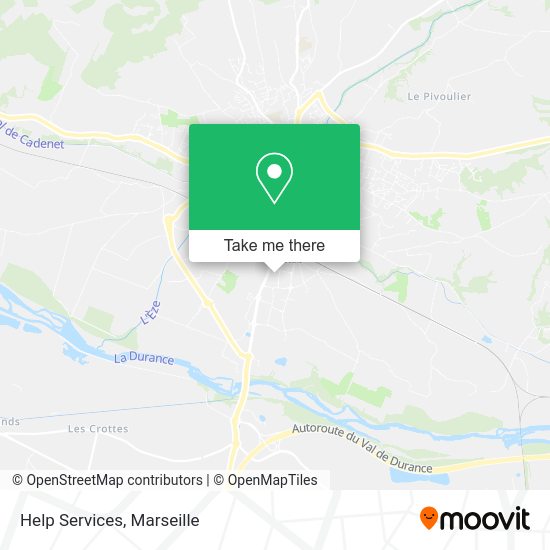 Help Services map