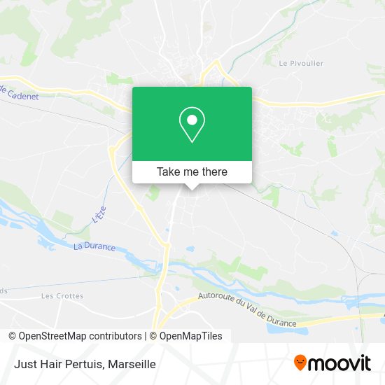 Just Hair Pertuis map