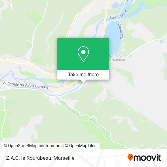 Z.A.C. le Rourabeau map