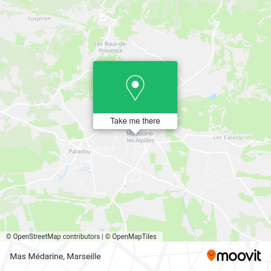 Mas Médarine map