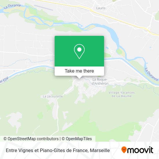 Entre Vignes et Piano-Gîtes de France map