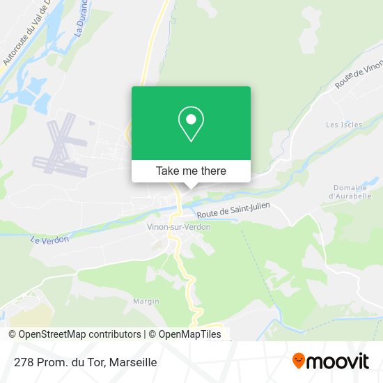 278 Prom. du Tor map