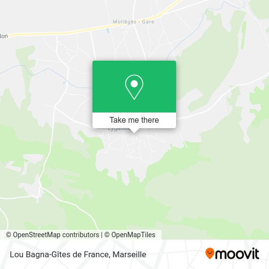 Lou Bagna-Gîtes de France map