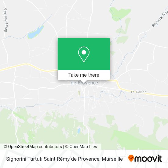 Signorini Tartufi Saint Rémy de Provence map