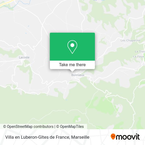 Villa en Luberon-Gîtes de France map