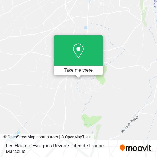 Les Hauts d'Eyragues Rêverie-Gîtes de France map