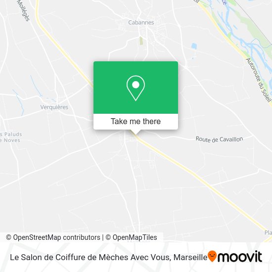 Le Salon de Coiffure de Mèches Avec Vous map