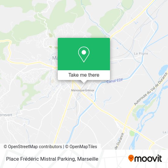 Place Frédéric Mistral Parking map