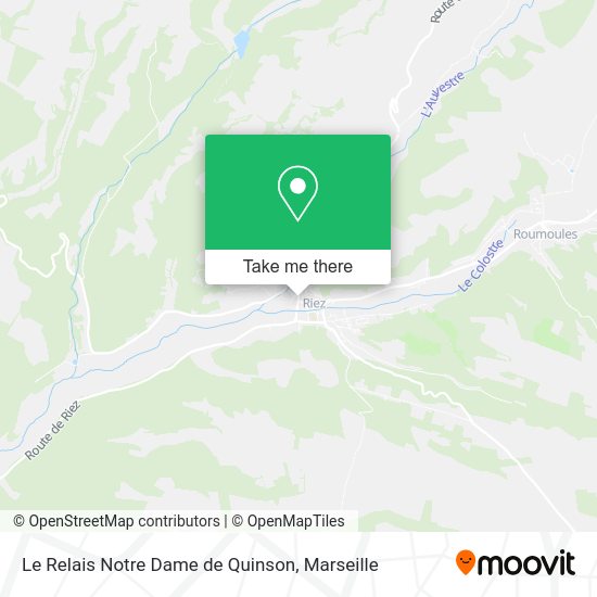 Le Relais Notre Dame de Quinson map