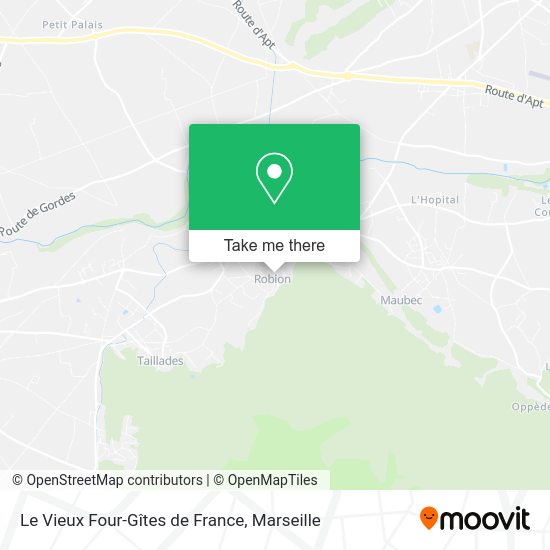 Le Vieux Four-Gîtes de France map