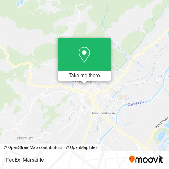 FedEx map