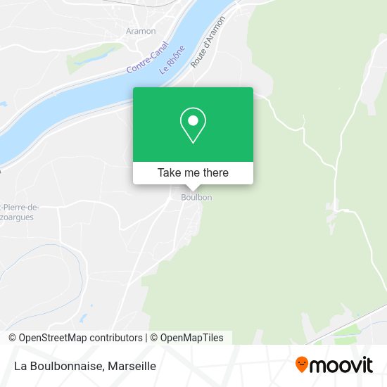 La Boulbonnaise map