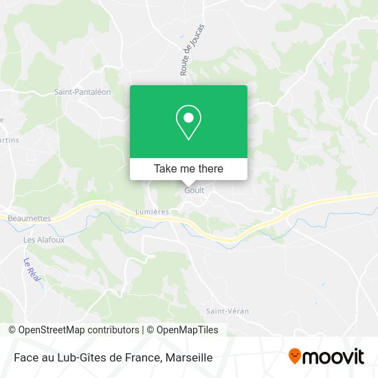 Face au Lub-Gîtes de France map