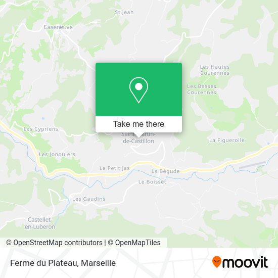 Ferme du Plateau map