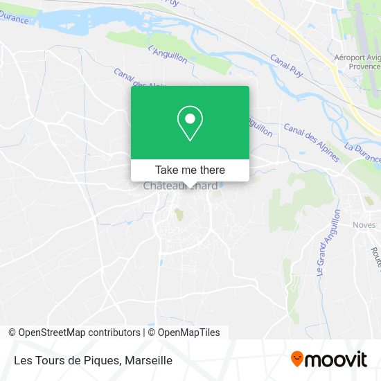 Les Tours de Piques map