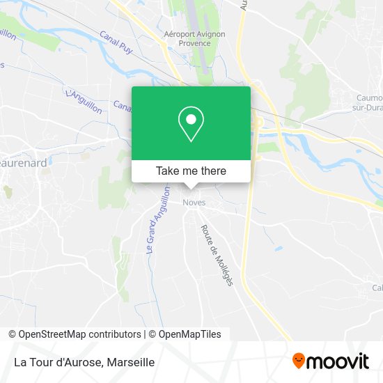 La Tour d'Aurose map
