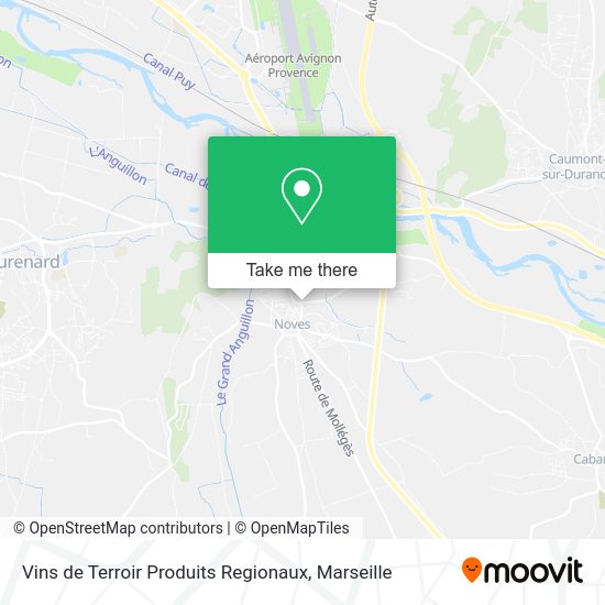 Vins de Terroir Produits Regionaux map