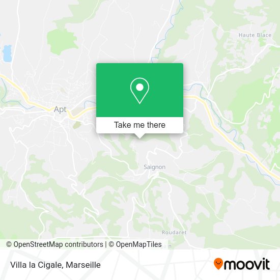 Villa la Cigale map