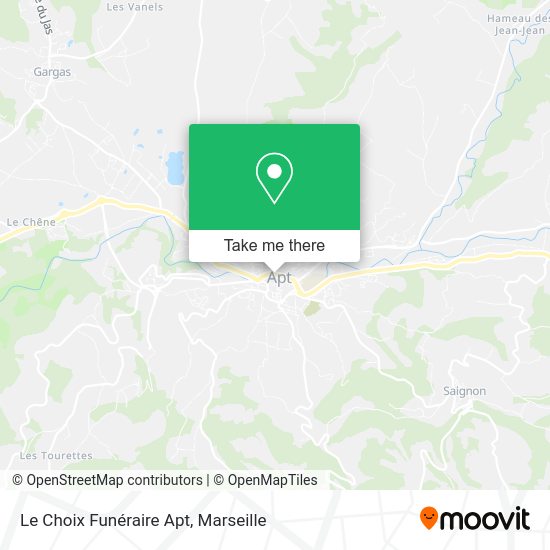 Le Choix Funéraire Apt map