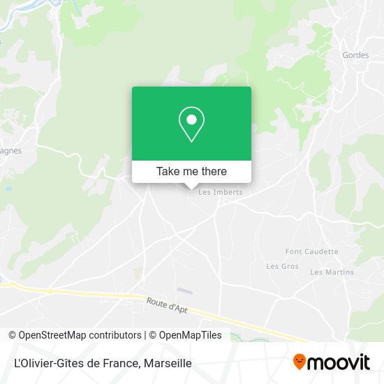 L'Olivier-Gîtes de France map