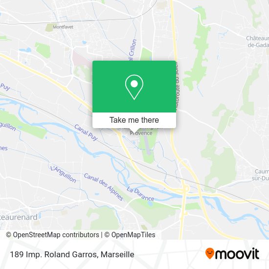 189 Imp. Roland Garros map