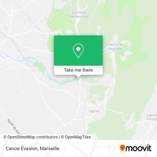 Canoe Évasion map