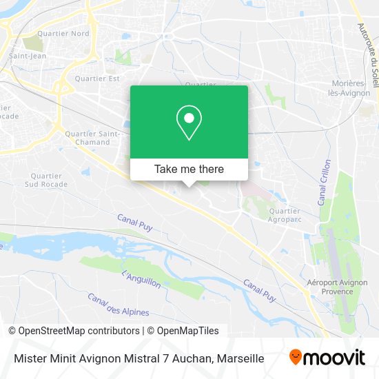 Mister Minit Avignon Mistral 7 Auchan map