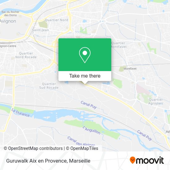 Guruwalk Aix en Provence map