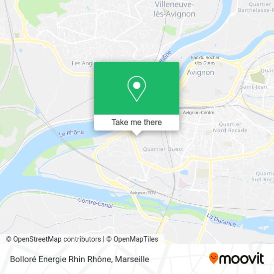 Bolloré Energie Rhin Rhône map