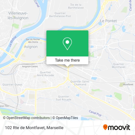 102 Rte de Montfavet map