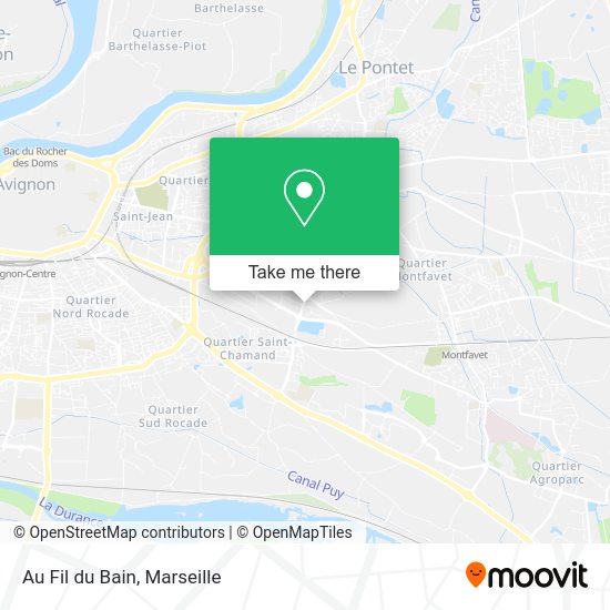 Au Fil du Bain map