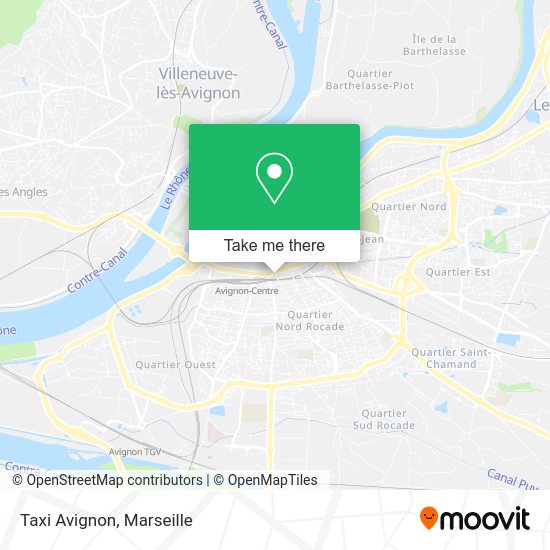 Taxi Avignon map