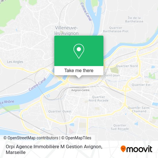 Orpi Agence Immobilière M Gestion Avignon map
