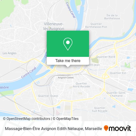 Massage-Bien-Être Avignon Edith Nélaupe map