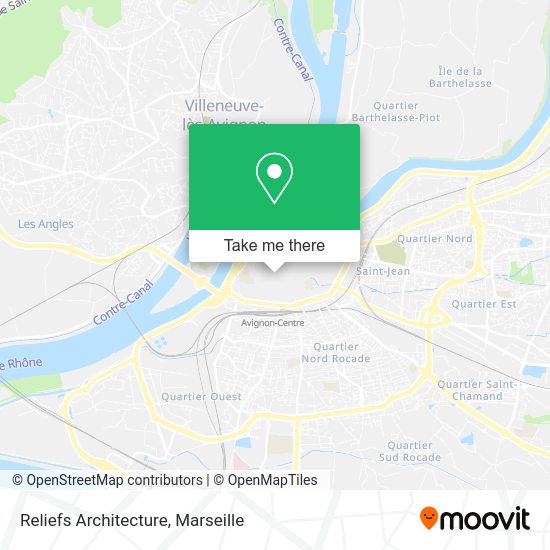 Reliefs Architecture map