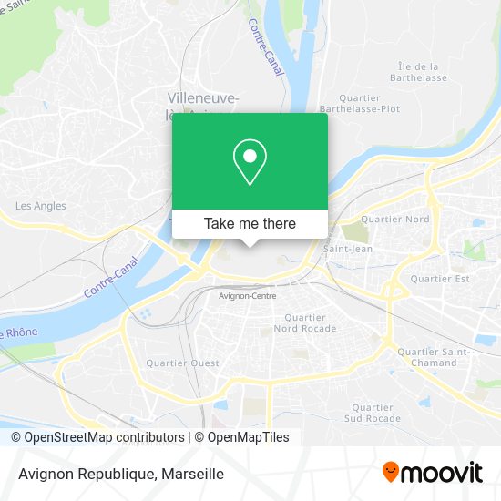 Avignon Republique map