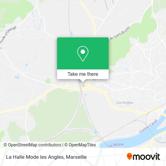 La Halle Mode les Angles map