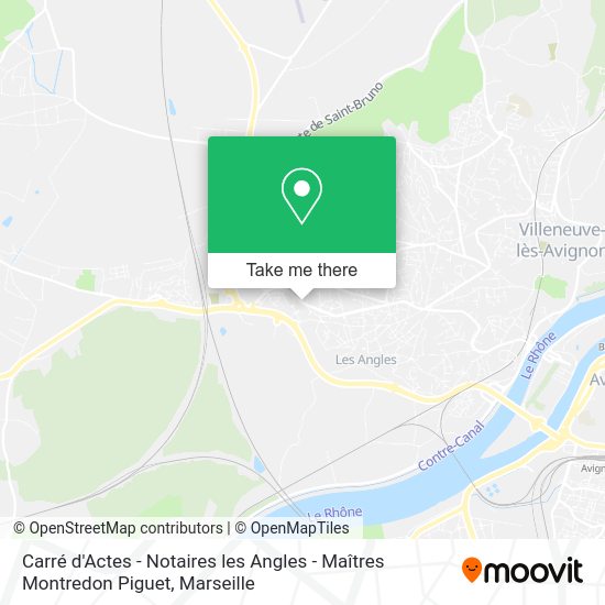 Carré d'Actes - Notaires les Angles - Maîtres Montredon Piguet map