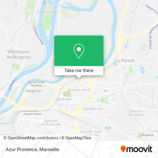 Azur Provence map