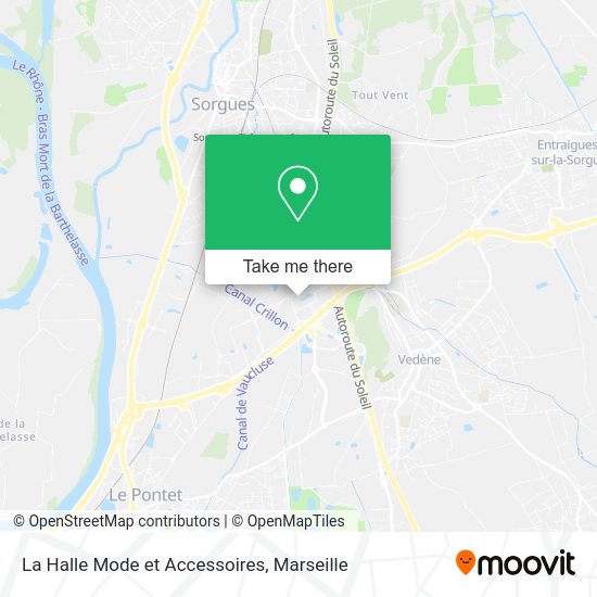 La Halle Mode et Accessoires map