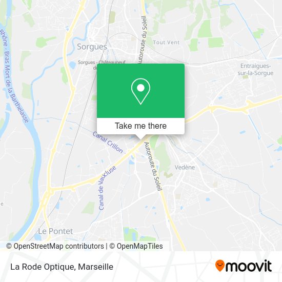 La Rode Optique map