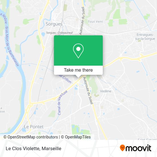 Le Clos Violette map