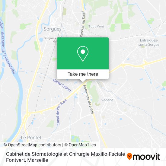 Cabinet de Stomatologie et Chirurgie Maxillo-Faciale Fontvert map