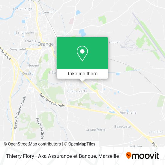 Thierry Flory - Axa Assurance et Banque map