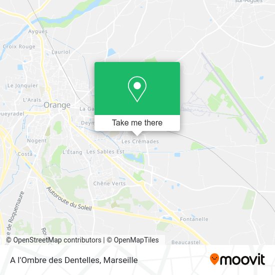 A l'Ombre des Dentelles map