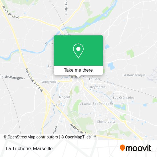 La Tricherie map