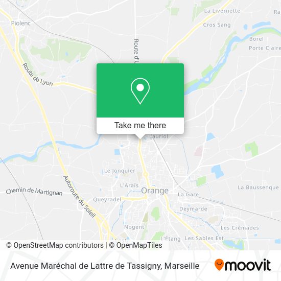 Avenue Maréchal de Lattre de Tassigny map
