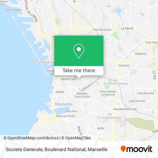 Mapa Societe Generale, Boulevard National