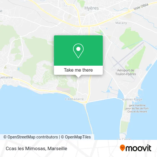 Ccas les Mimosas map
